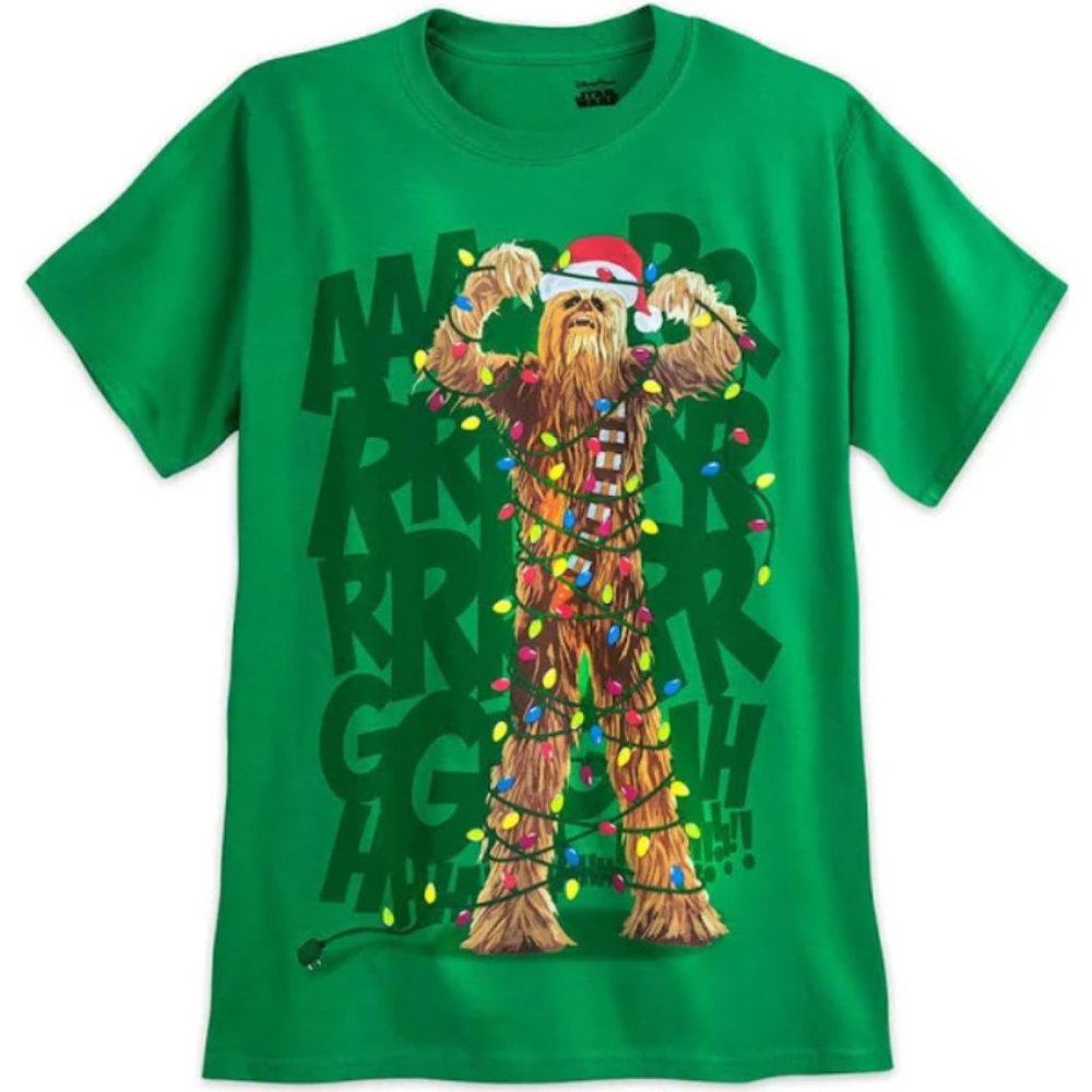 Disney Parks Star Wars Chewbacca Christmas Shirt